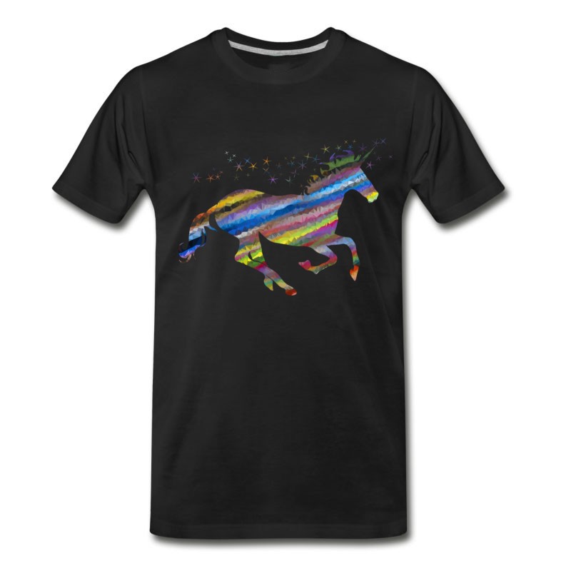 Men's Colorful Sparkling Unicorn T-Shirt