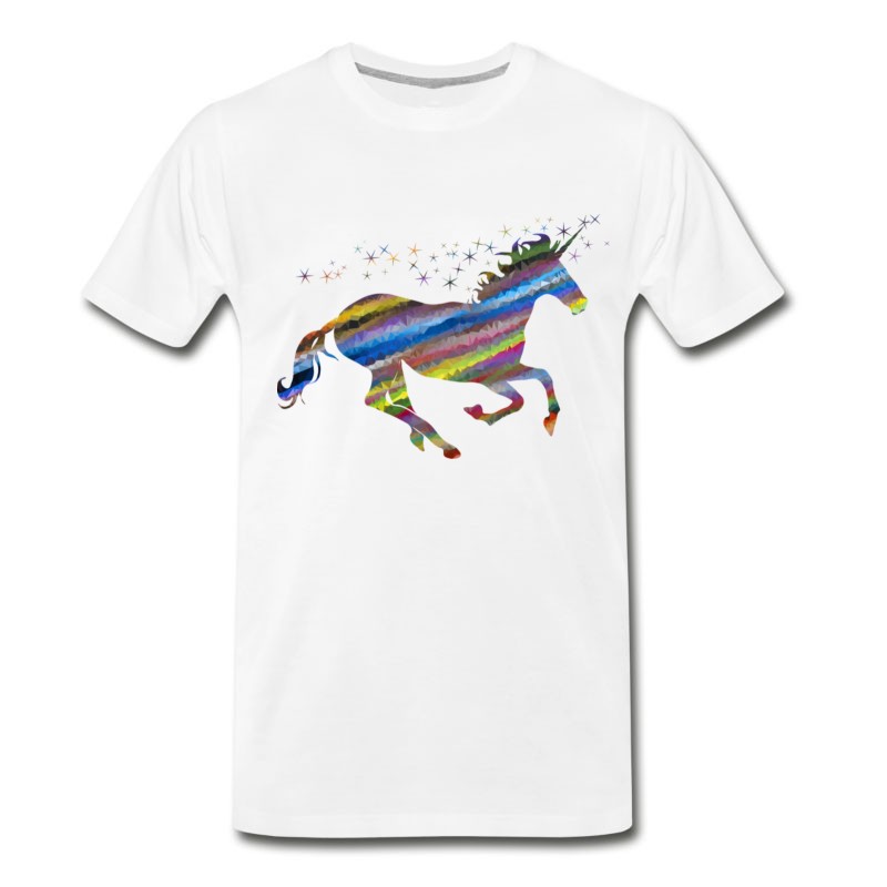 Men's Colorful Sparkling Unicorn T-Shirt