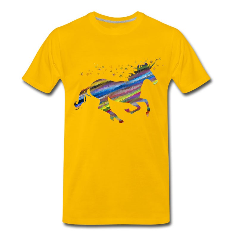 Men's Colorful Sparkling Unicorn T-Shirt