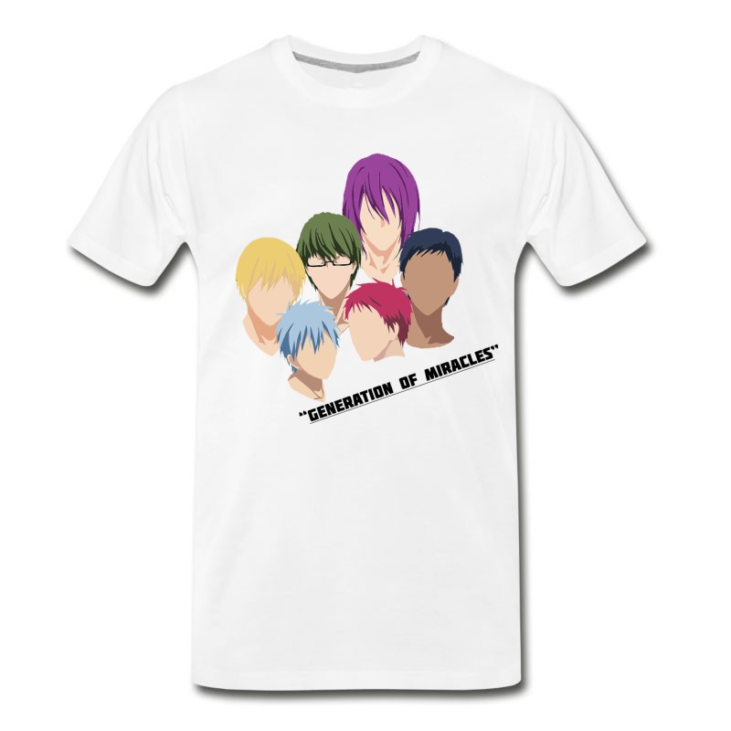 Men's Colorful Style Design Kuroko No Basuke Generation T-Shirt