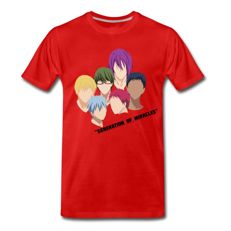 Men's Colorful Style Design Kuroko No Basuke Generation T-Shirt