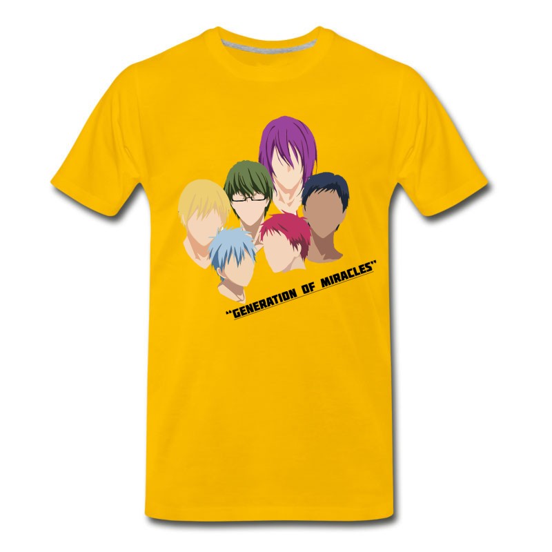 Men's Colorful Style Design Kuroko No Basuke Generation T-Shirt