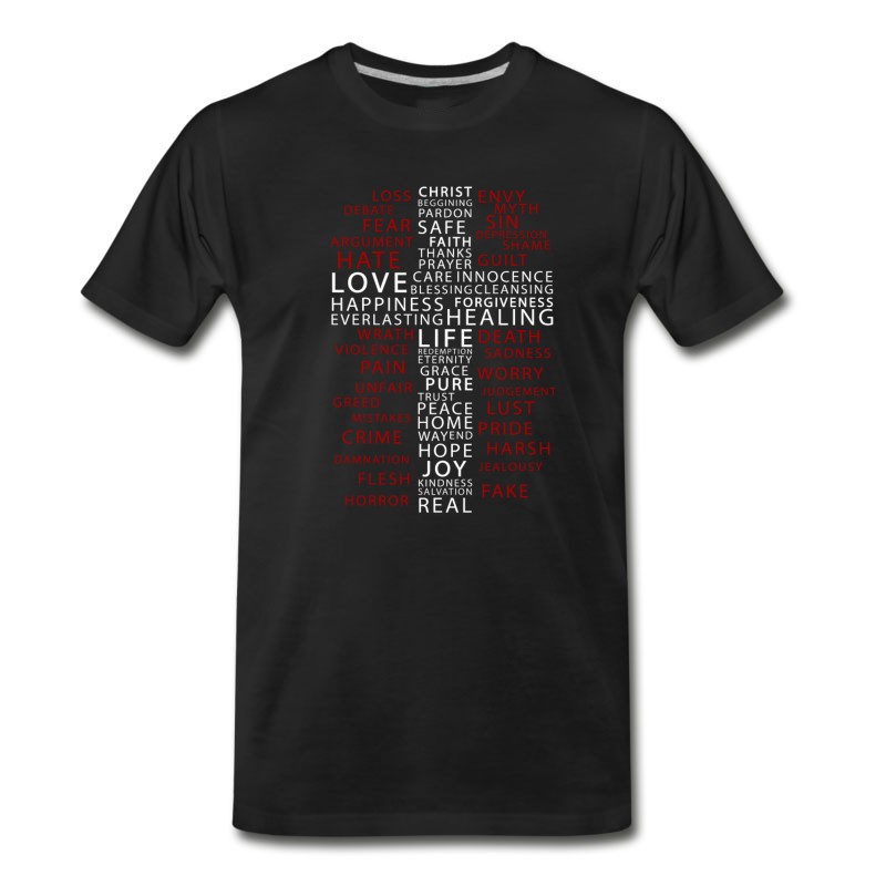 Men's Contrast In Words T-Shirt