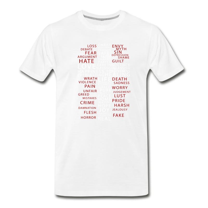 Men's Contrast In Words T-Shirt