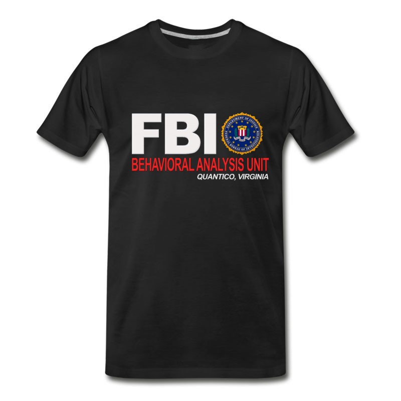 Men's Criminal Minds BAU FBI For Dark Clothing T-Shirt