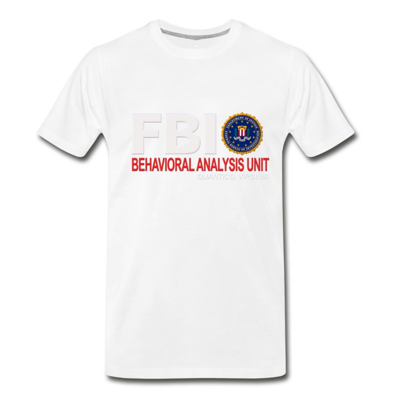 Men's Criminal Minds BAU FBI For Dark Clothing T-Shirt