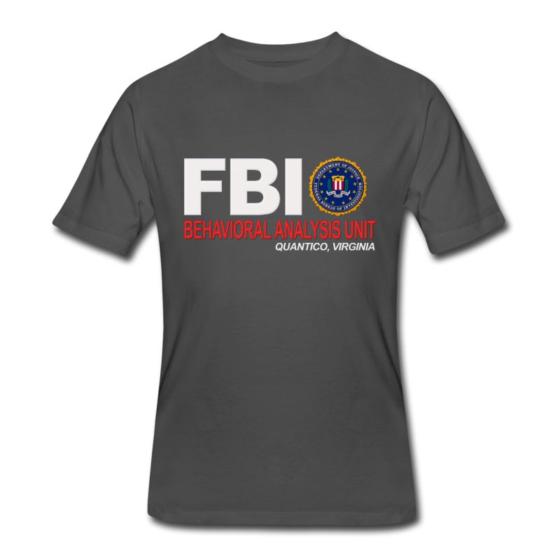 Men's Criminal Minds BAU FBI For Dark Clothing T-Shirt