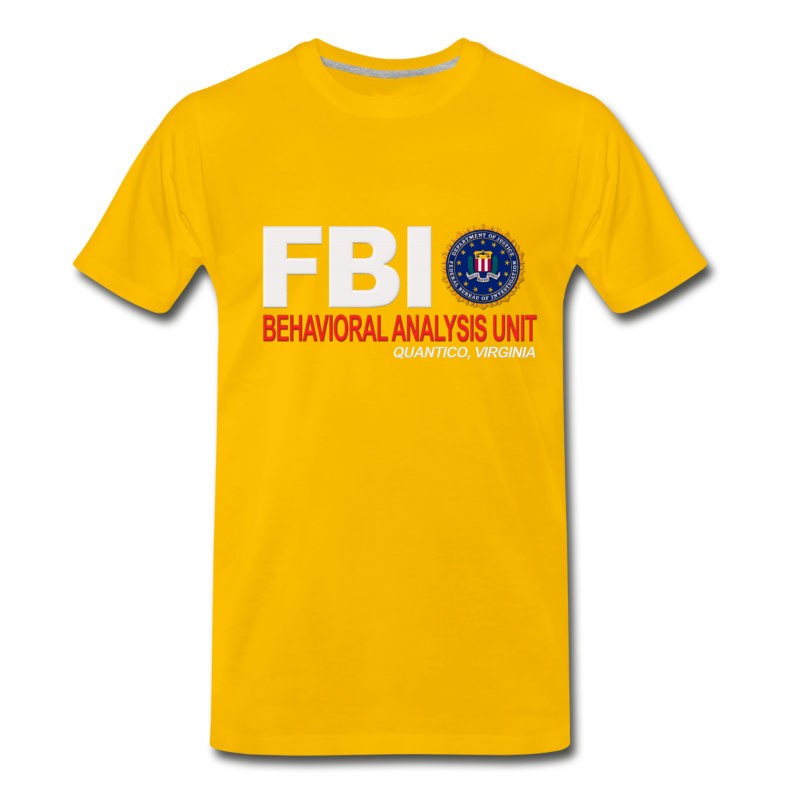 Men's Criminal Minds BAU FBI For Dark Clothing T-Shirt