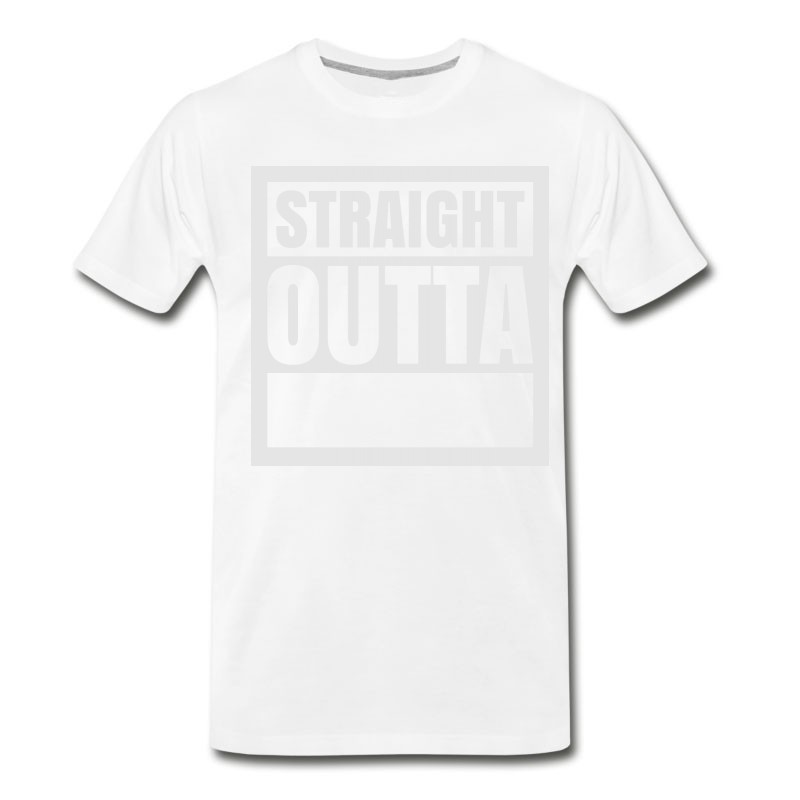 Men's "Custom" Straight Outta (1 Color) T-Shirt