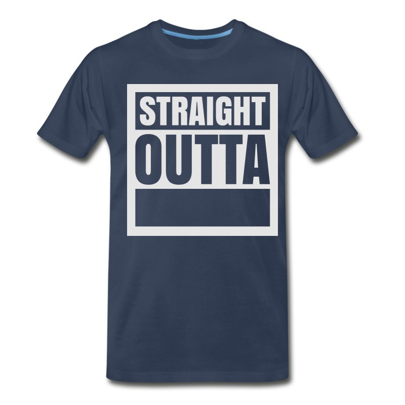 Men's "Custom" Straight Outta (1 Color) T-Shirt