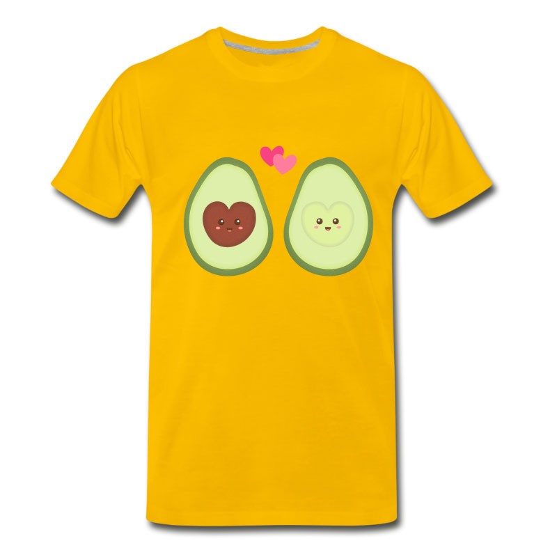 Men's Cute Avocado In Love T-Shirt