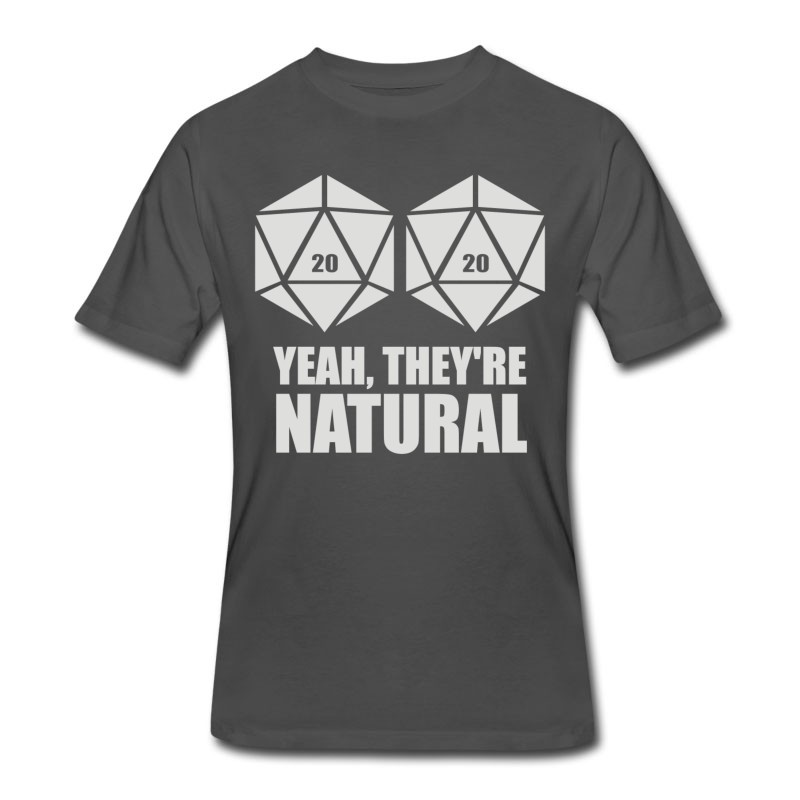 Men's D20 Yeah They Re Natural T-Shirt