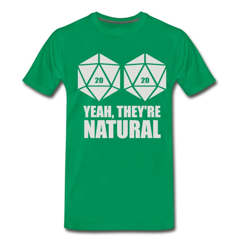 Men's D20 Yeah They Re Natural T-Shirt