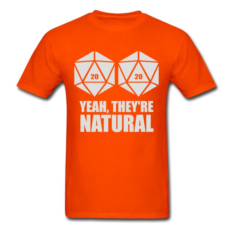 Men's D20 Yeah They Re Natural T-Shirt