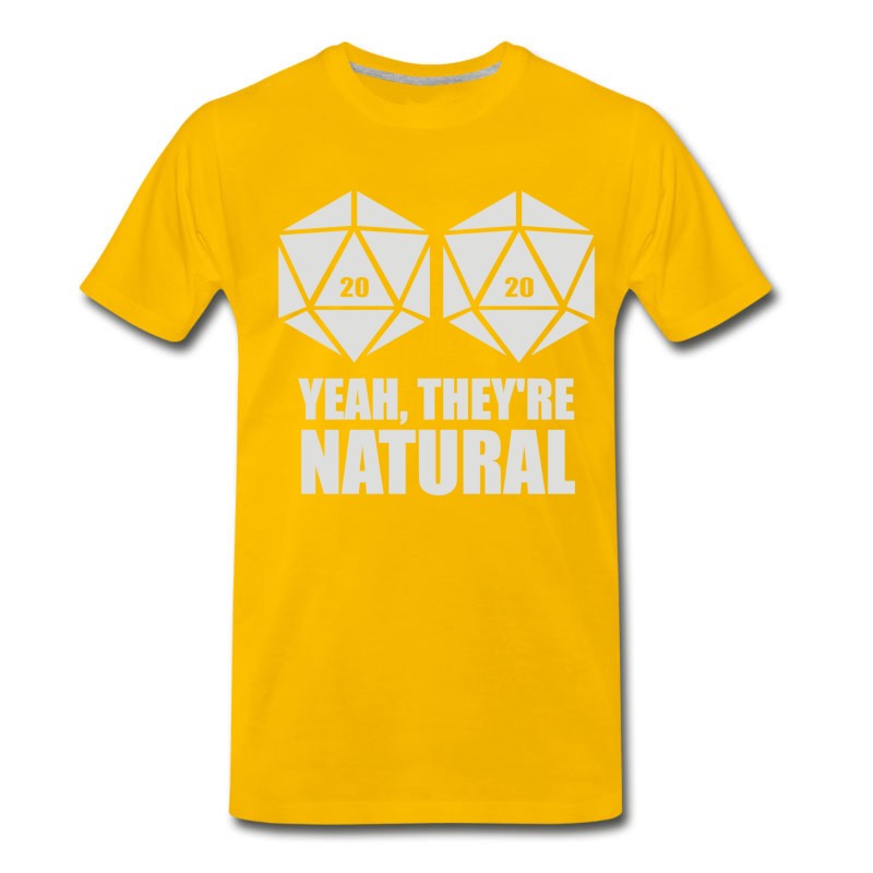 Men's D20 Yeah They Re Natural T-Shirt