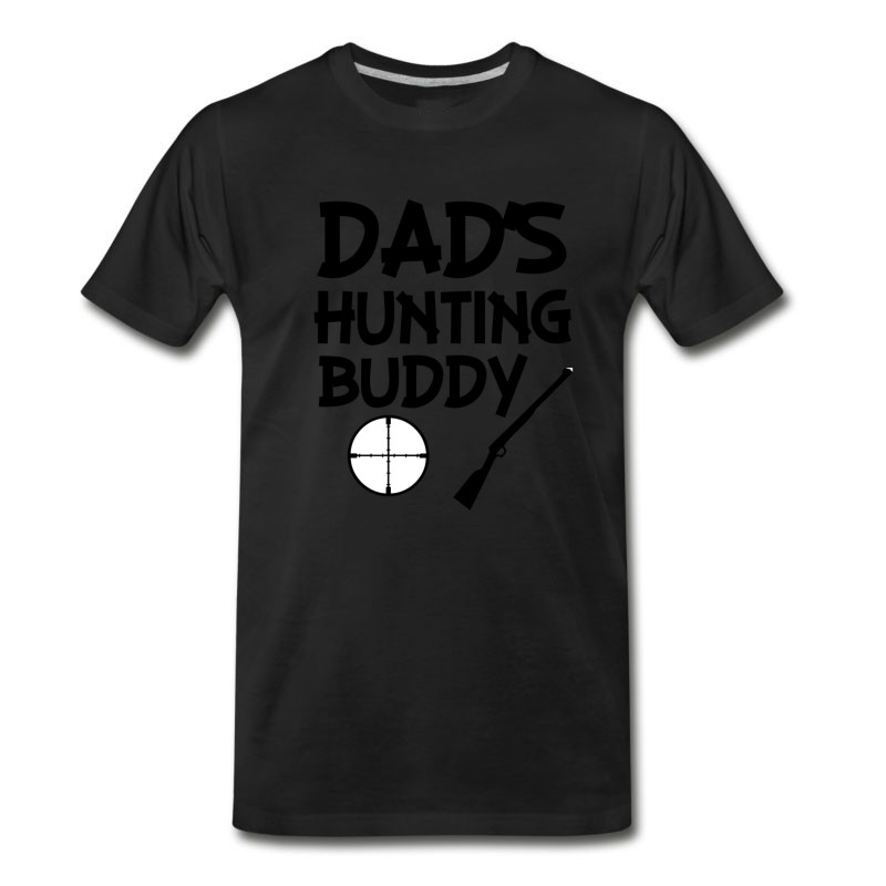 Men's Dad's Hunting Buddy Funny Baby Boy Shirt T-Shirt