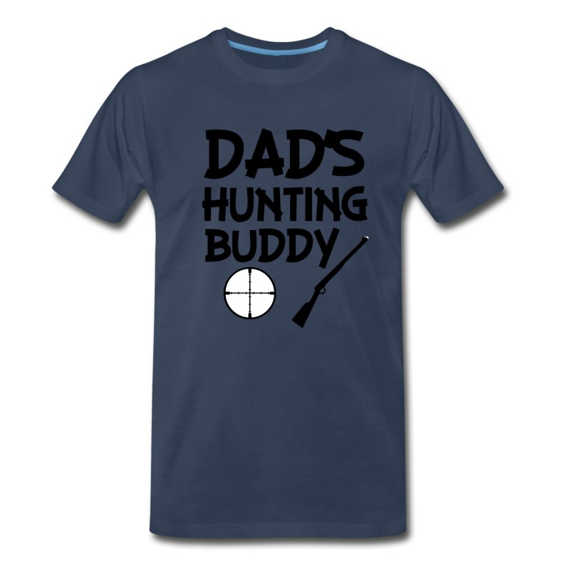 Men's Dad's Hunting Buddy Funny Baby Boy Shirt T-Shirt