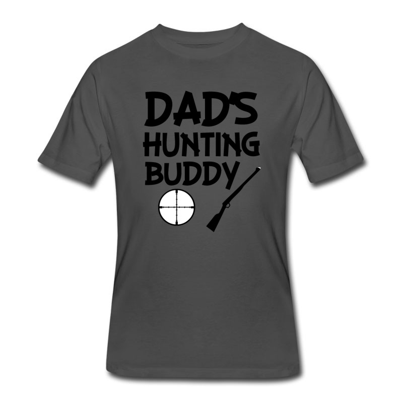 Men's Dad's Hunting Buddy Funny Baby Boy Shirt T-Shirt