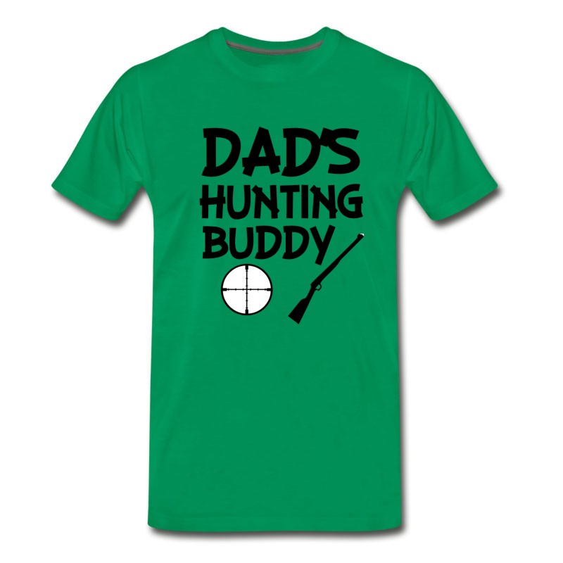 Men's Dad's Hunting Buddy Funny Baby Boy Shirt T-Shirt