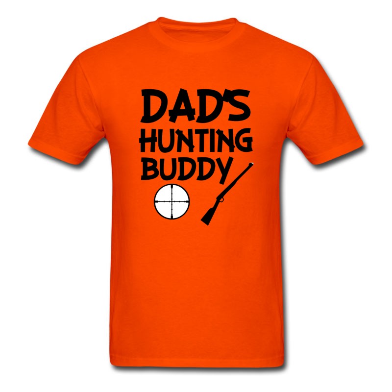 Men's Dad's Hunting Buddy Funny Baby Boy Shirt T-Shirt