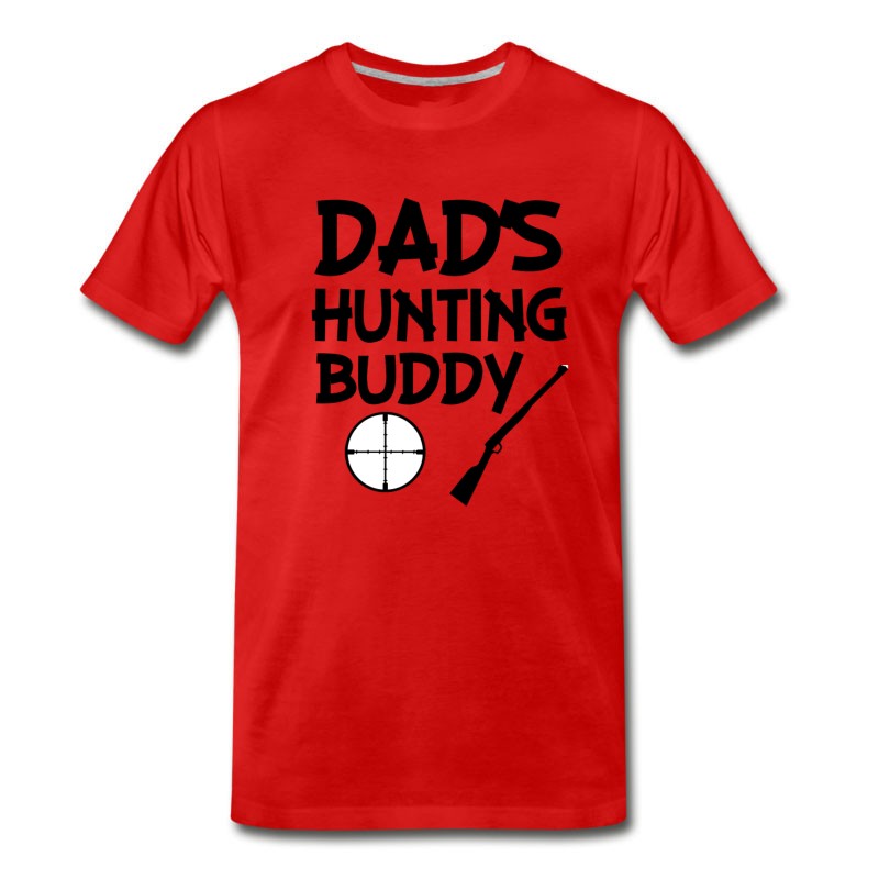 Men's Dad's Hunting Buddy Funny Baby Boy Shirt T-Shirt