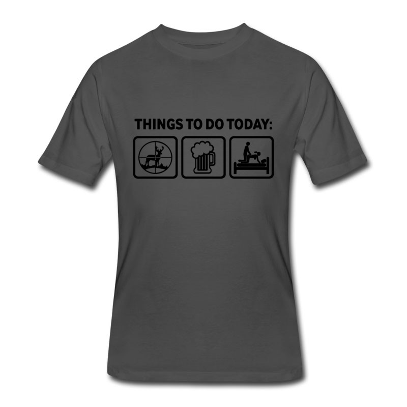 Men's Deer Hunting Plan For Today T-Shirt