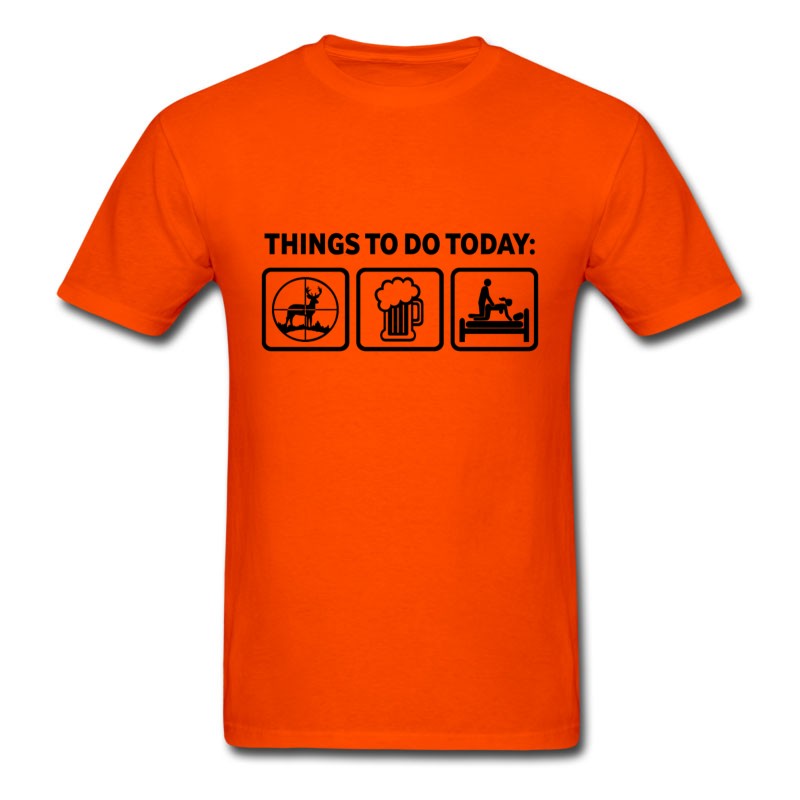 Men's Deer Hunting Plan For Today T-Shirt