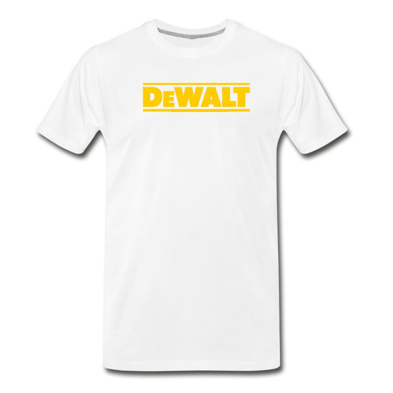 Men's Dewalt Power Heavy Tools Bohrer Air Kreisformige T-Shirt