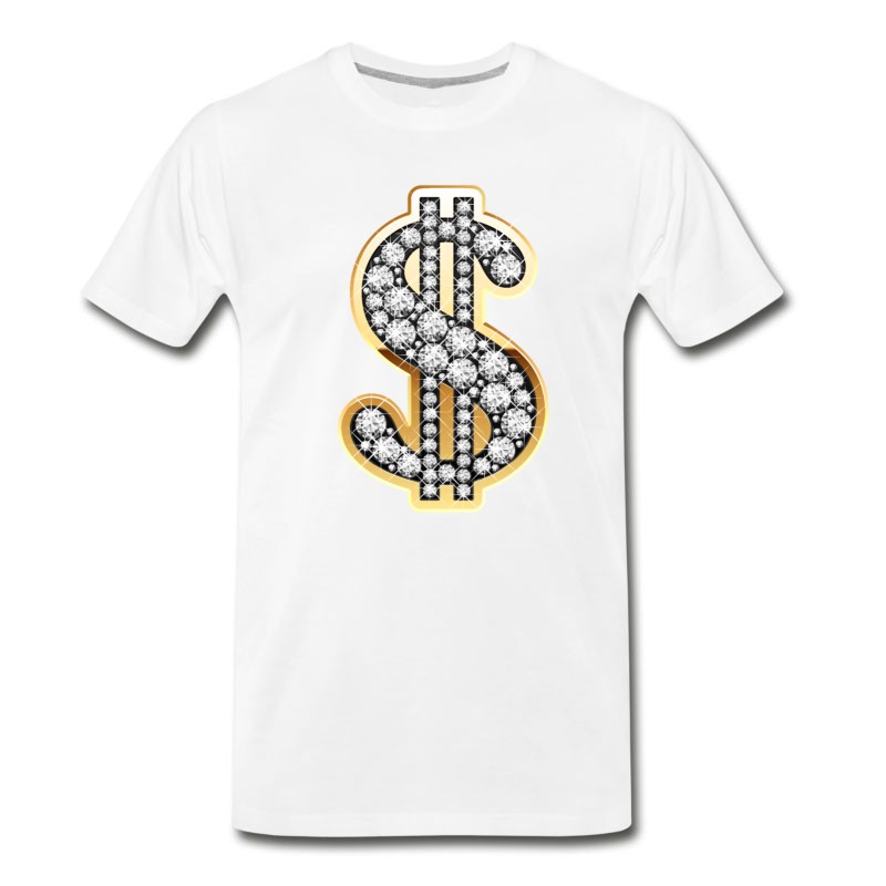 Men's Diamond Money Symbol T-Shirt