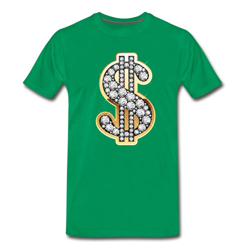 Men's Diamond Money Symbol T-Shirt