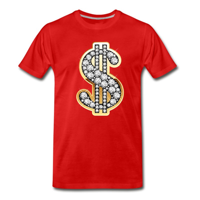 Men's Diamond Money Symbol T-Shirt