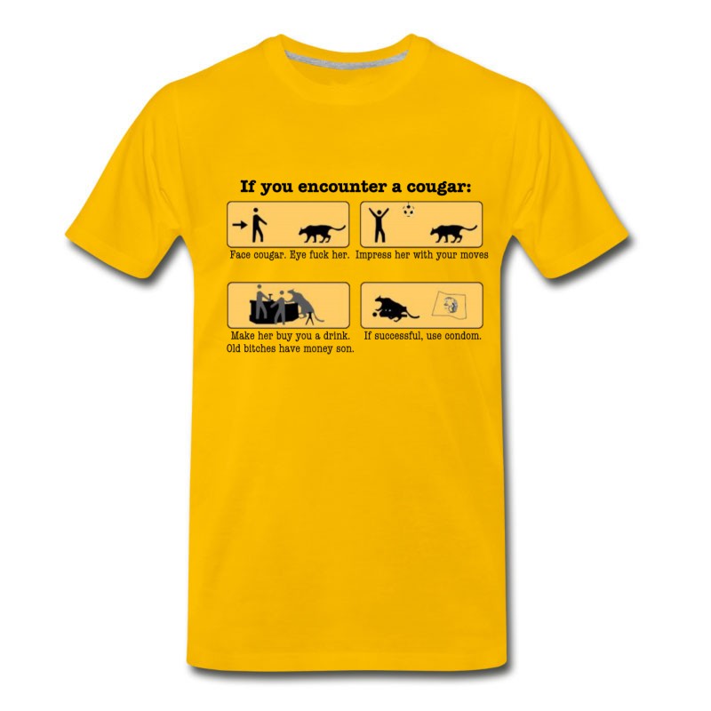 Men's DIY Cougar Hunting T-Shirt