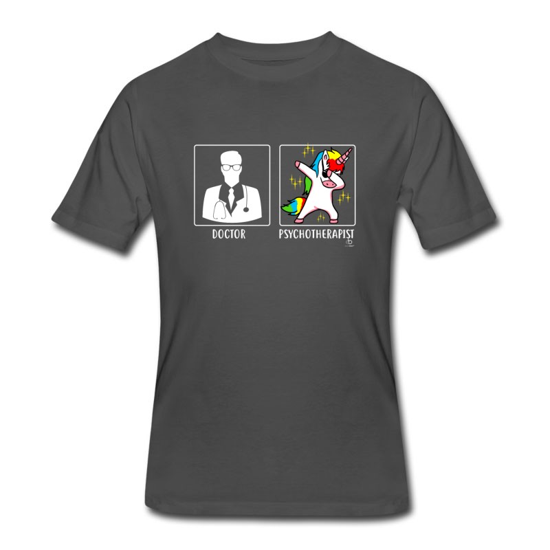 Men's Doctor Psychotherapist Unicorn Gift T-Shirt