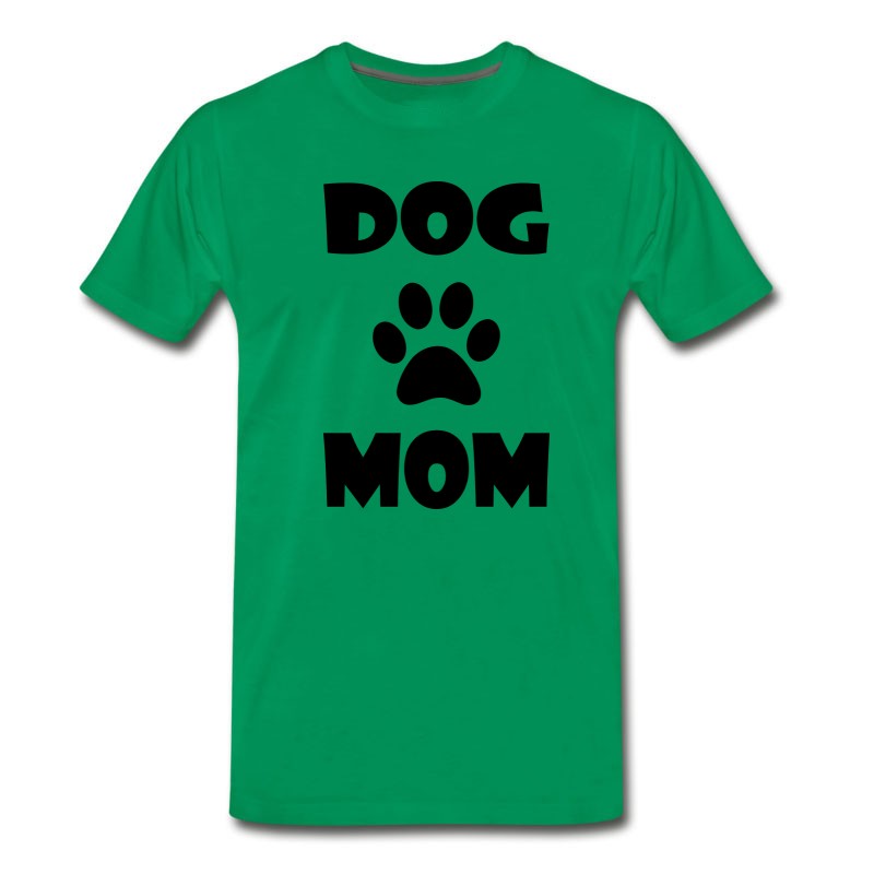 Men's DOG MOM WITH PAW PRINT T-Shirt