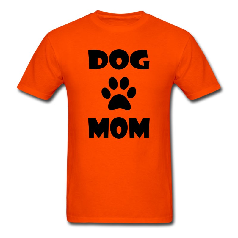 Men's DOG MOM WITH PAW PRINT T-Shirt