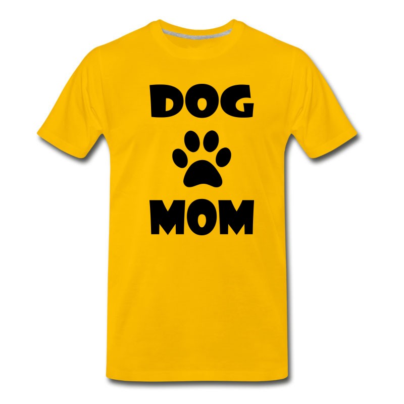 Men's DOG MOM WITH PAW PRINT T-Shirt