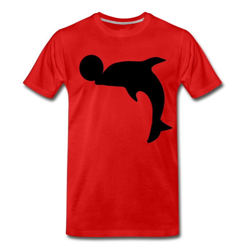 Men's Dolphin With Ball T-Shirt