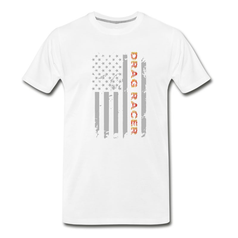 Men's Drag Racer Flag. T-Shirt