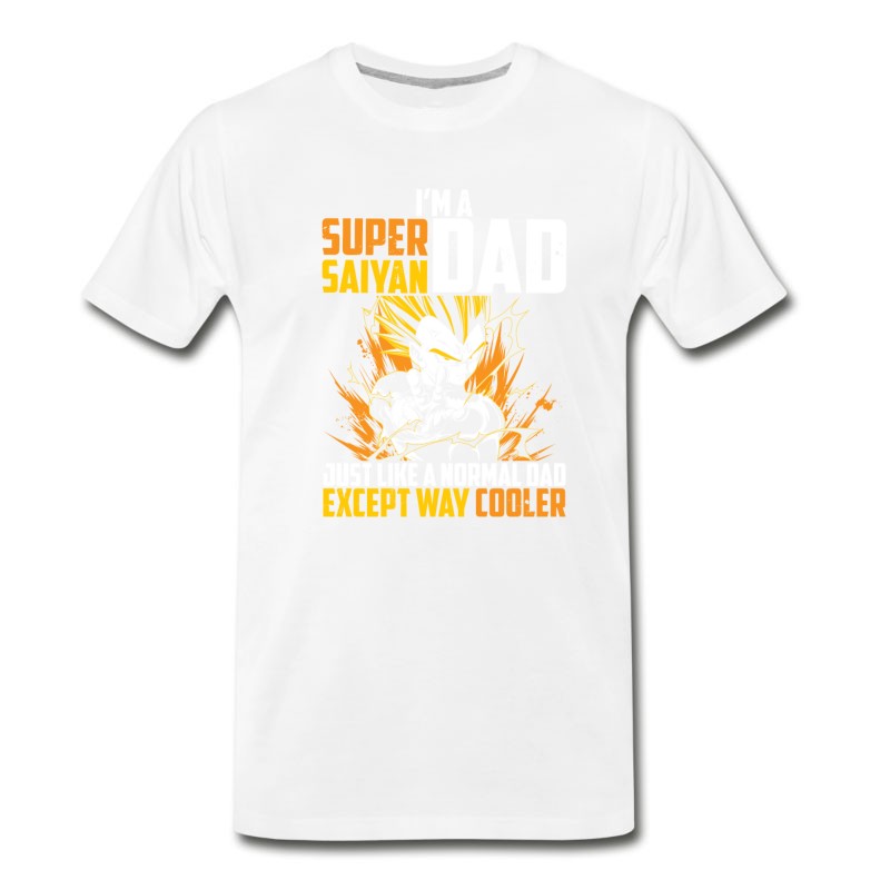 Men's Dragon Ball Super Saiyan Dad Majin Vegeta T Shirt T-Shirt