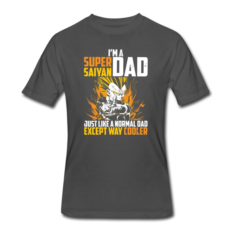 Men's Dragon Ball Super Saiyan Dad Majin Vegeta T Shirt T-Shirt