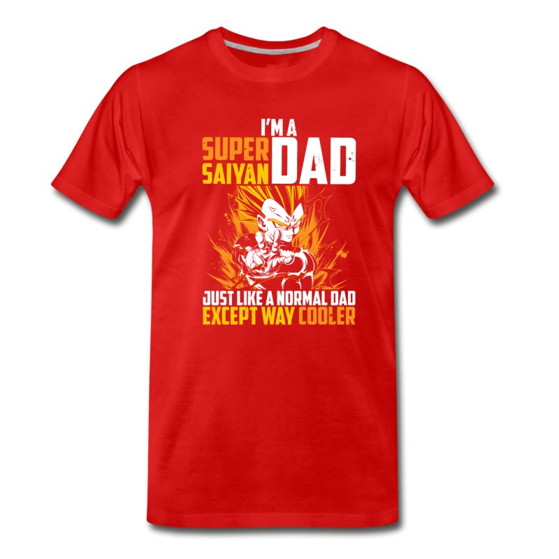 Men's Dragon Ball Super Saiyan Dad Majin Vegeta T Shirt T-Shirt