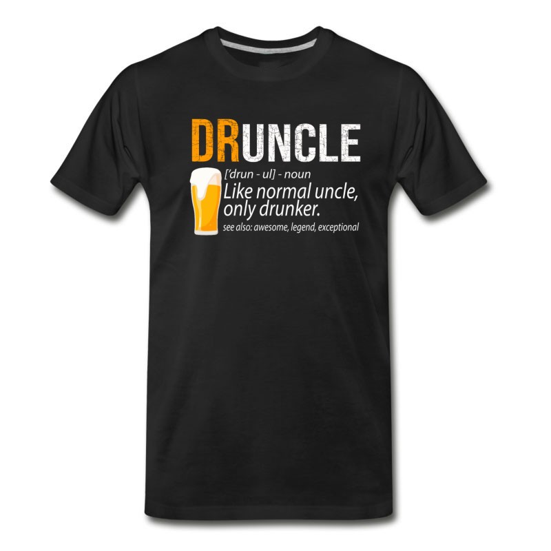 Men's DRUNCLE Definition Like Normal Uncle Only Drunker T-Shirt