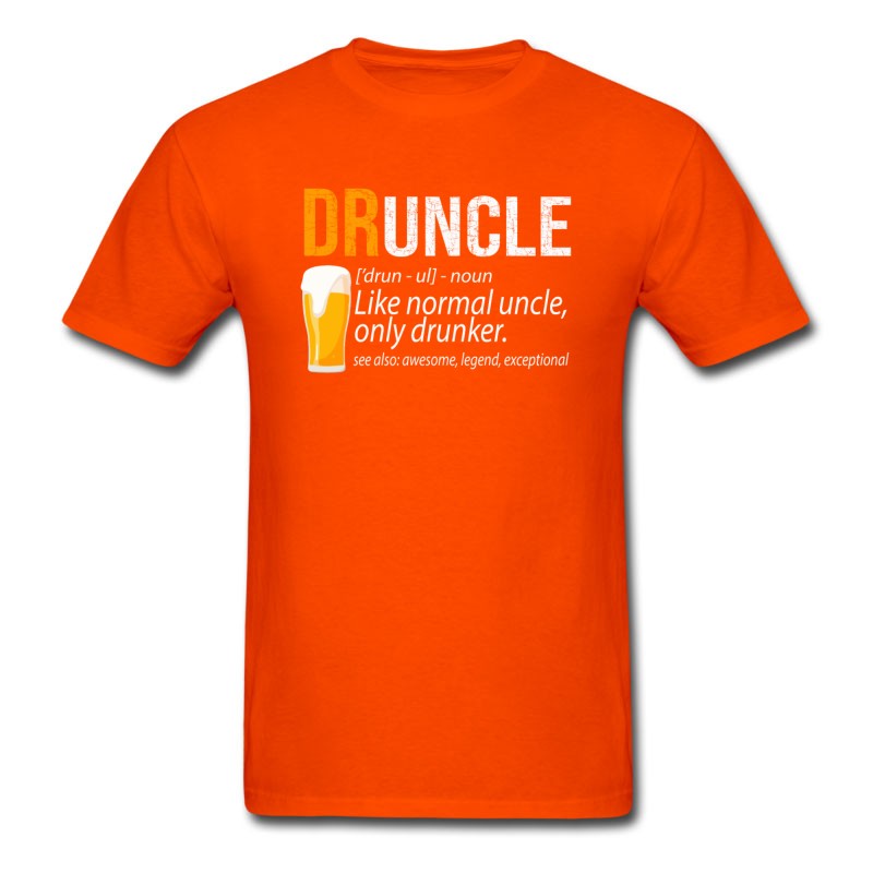 Men's DRUNCLE Definition Like Normal Uncle Only Drunker T-Shirt