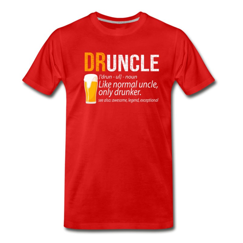 Men's DRUNCLE Definition Like Normal Uncle Only Drunker T-Shirt