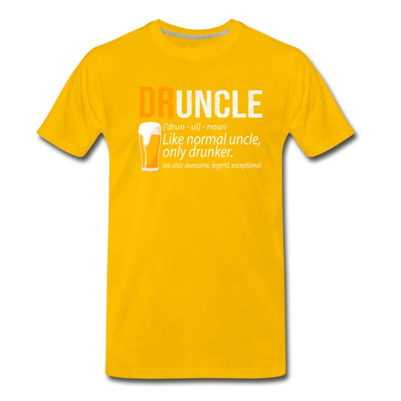 Men's DRUNCLE Definition Like Normal Uncle Only Drunker T-Shirt