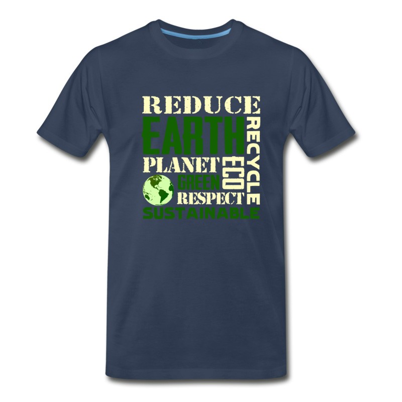 Men's Earth Day Green Sustainable Tshirts T-Shirt