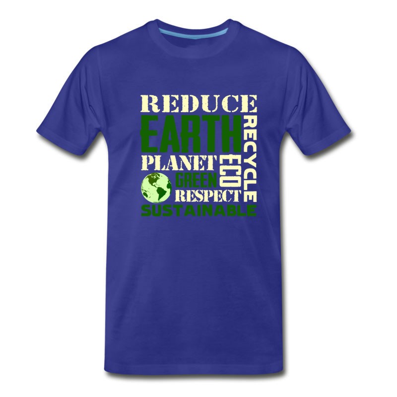 Men's Earth Day Green Sustainable Tshirts T-Shirt