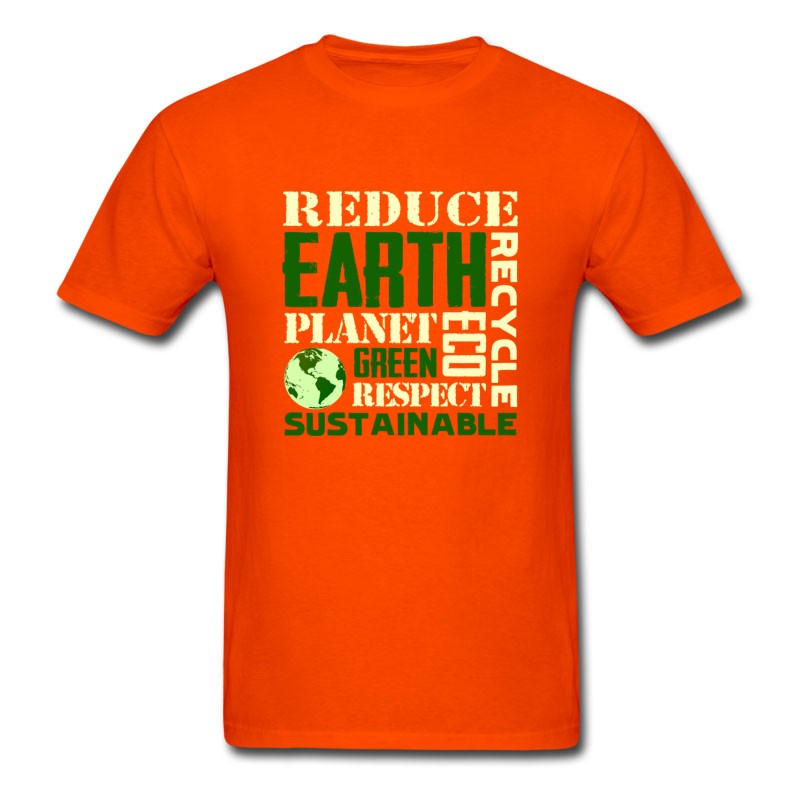 Men's Earth Day Green Sustainable Tshirts T-Shirt