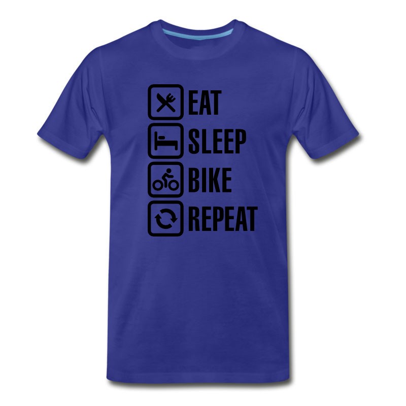 Men's Eat Sleep Bike Repeat T-Shirt