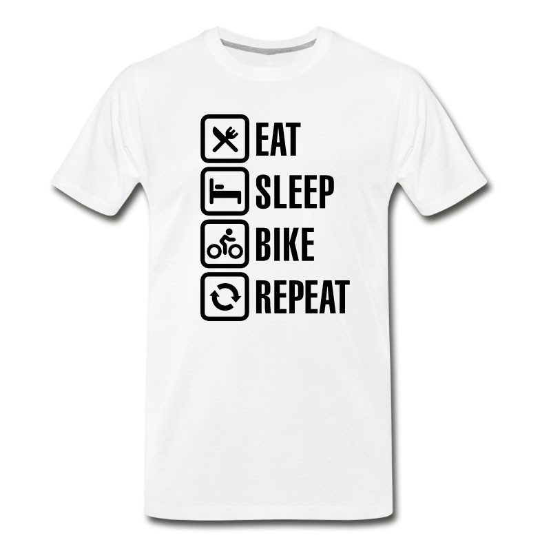 Men's Eat Sleep Bike Repeat T-Shirt